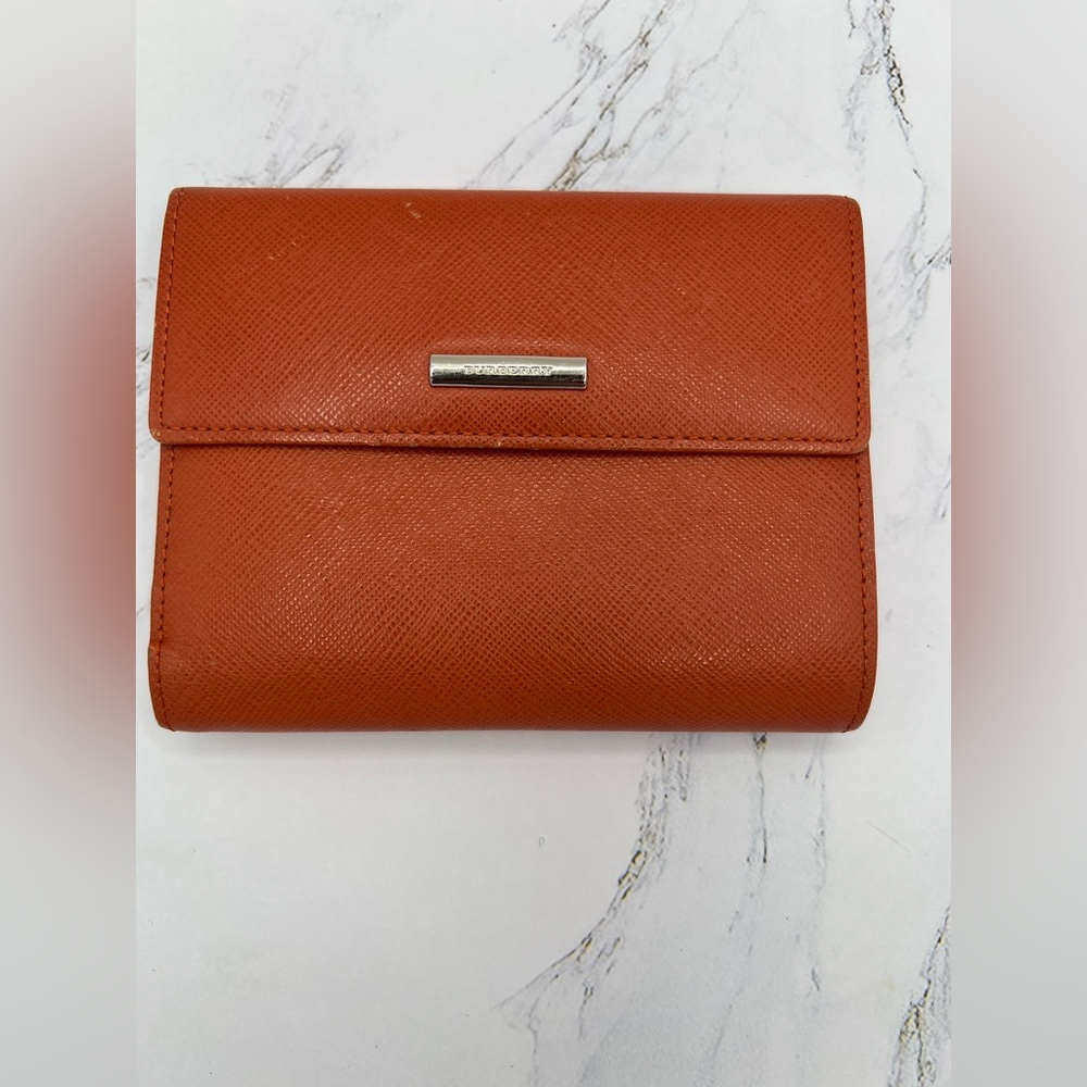 Burberry Leather Bifold Wallet Bordeaux